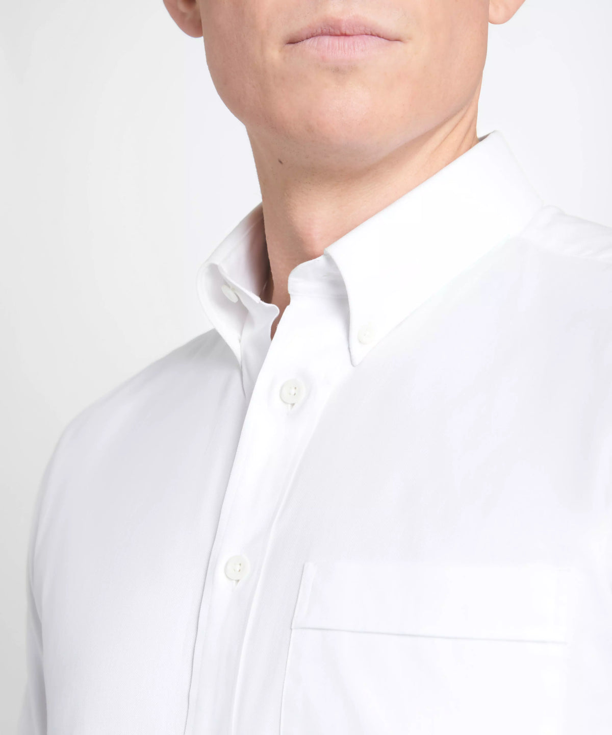 White Tailored Fit Smart Casual Button Down Weekend Oxford Shirt