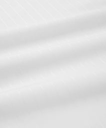 White Classic Fit Double Cuff Tonal Barre Stripe Formal Shirt